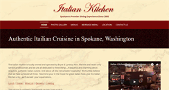 Desktop Screenshot of italiankitchenspokane.com